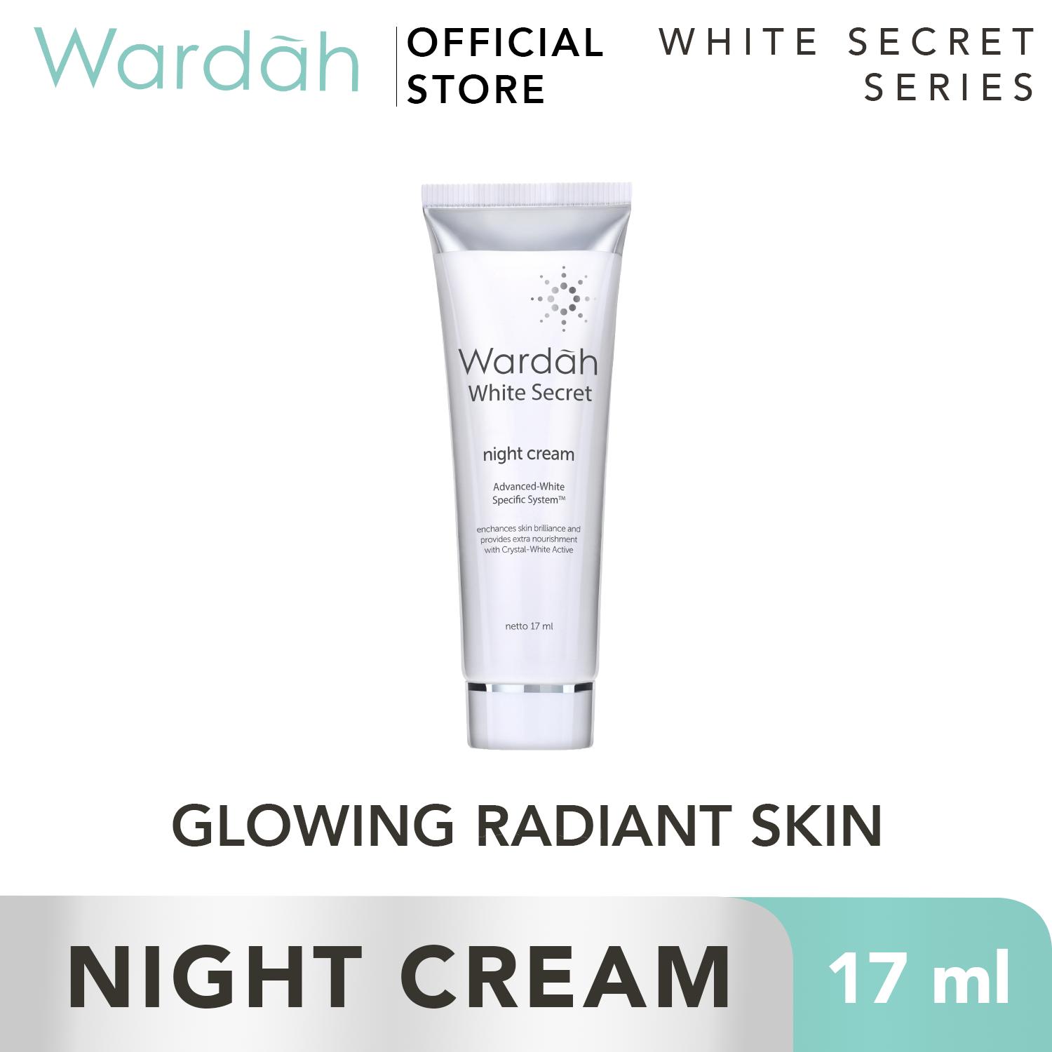 BELI WARDAH White Secret Night Cream 17ml - Krim Malam  