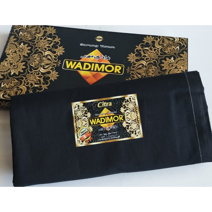 SARUNG WADIMOR POLOS WARNA HITAM DAN PUTIH | Lazada Indonesia