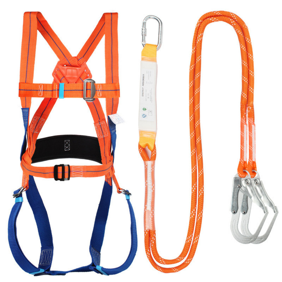 FULL BODY HARNESS DOUBLE BIG HOOK SABUK PENGAMAN PROYEK Lazada Indonesia