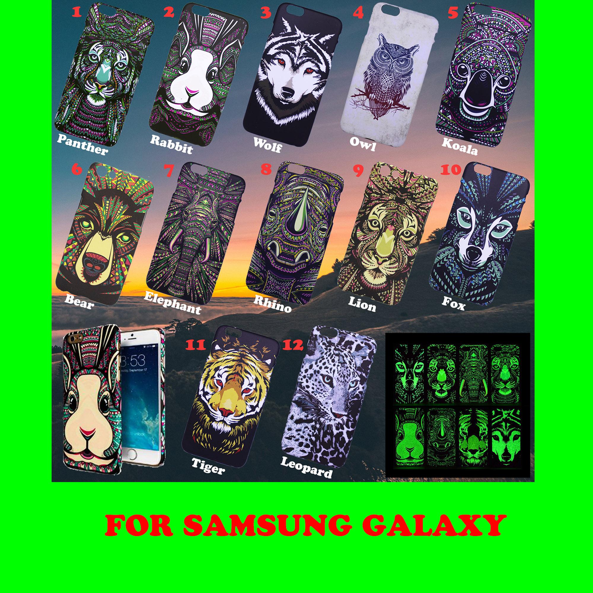 Samsung Galaxy J2 Pro 2018 J2 Core J3 J4 J4+ J5 J5 2016 J6 J6+ J7 Core J7 2016 J7+ J7 Duo A6 A6+ A7 2017 A7 2018 C9 Pro J7 Pro J2 Prime Grand Prime J7 prime - Luxo Glow in The Dark Animal Hard Case Harga Grosir Terbaik Termurah Buktikan