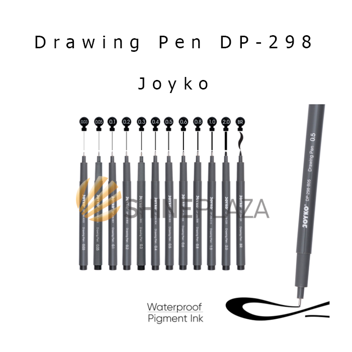 Drawing Pen Joyko DP298 Spidol Pulpen Pena Gambar Hitam Joyko Satuan