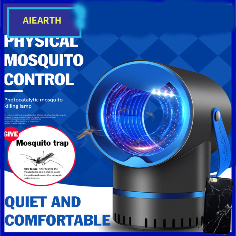 Aiearth-USB Điện Diệt Muỗi Đèn LED Di Động 360 Độ Ánh Sáng Bẫy Bẫy Muỗi Hoàn Hảo Cho Sử Dụng Trong Nhà Hoặc Xe Hơi