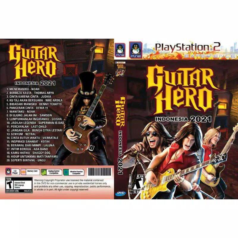 Kaset Game Ps2 Guitar Hero Indonesia 2021 Lengkap Dan Bergaransi Lazada Indonesia
