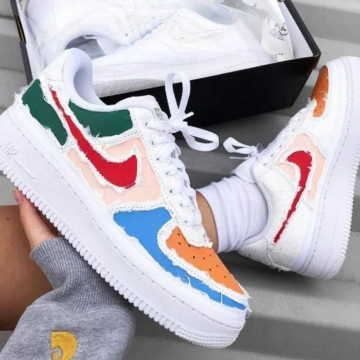 air force 1 mid multicolor