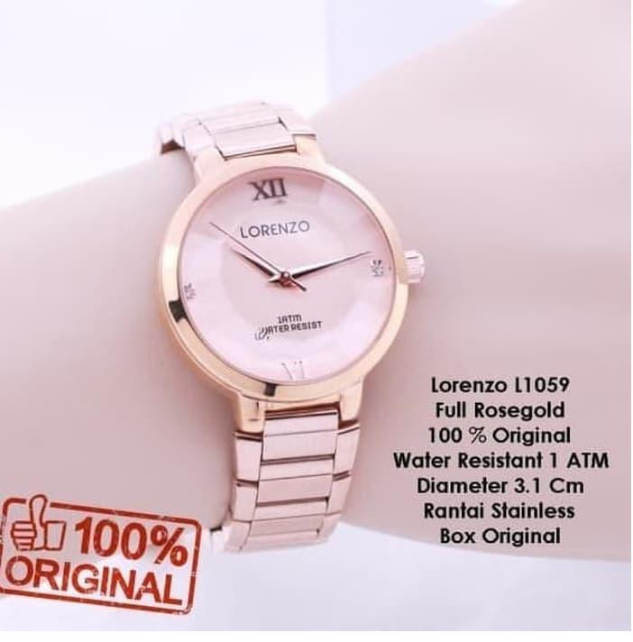 jam tangan wanita Lorenzo original