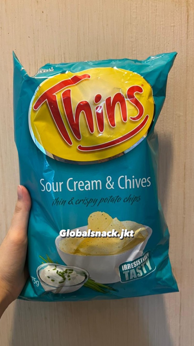THINS POTATO CHIPS ORIGINAL / SOUR CREAM CHIVES / SALT & VINEGAR / CHICKEN / LIGHT & TANGY