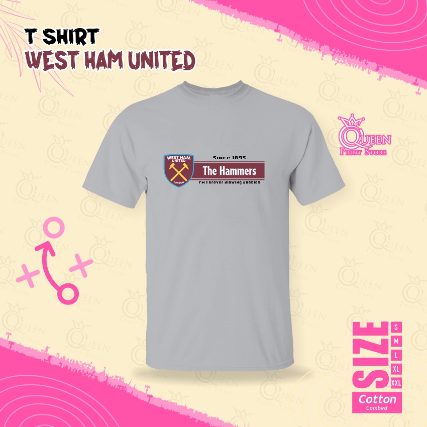 KAOS WEST HAM UNITED FC TSHIRT FOOTBALL 