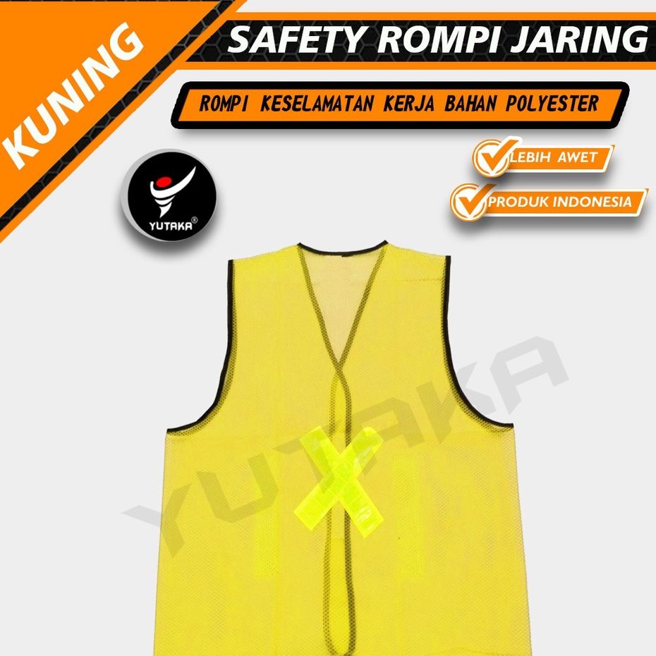 Rompi Jaring Safety Warna Kuning | Lazada Indonesia