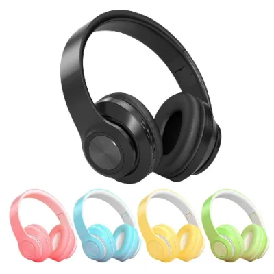 Headphone Bando Bluetooth P33 Foldable Support TF Card Bluetooth 5.0 Headphone Wireless Sport Headset HiFi Sound Quality Longtime Standby for Android Ios