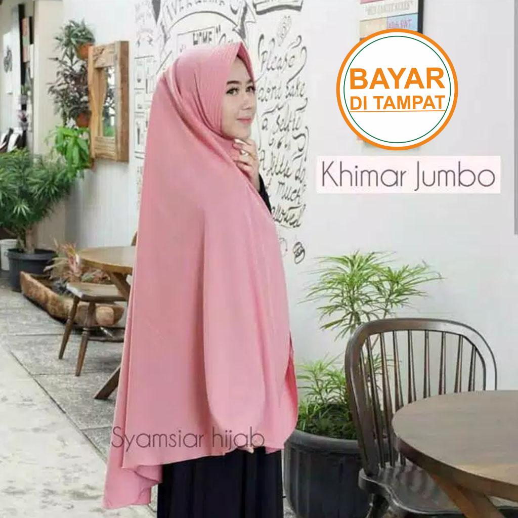 Jilbab / Hijab Khimar AZZURA JUMBO Syari - SYM Kerudung Instan