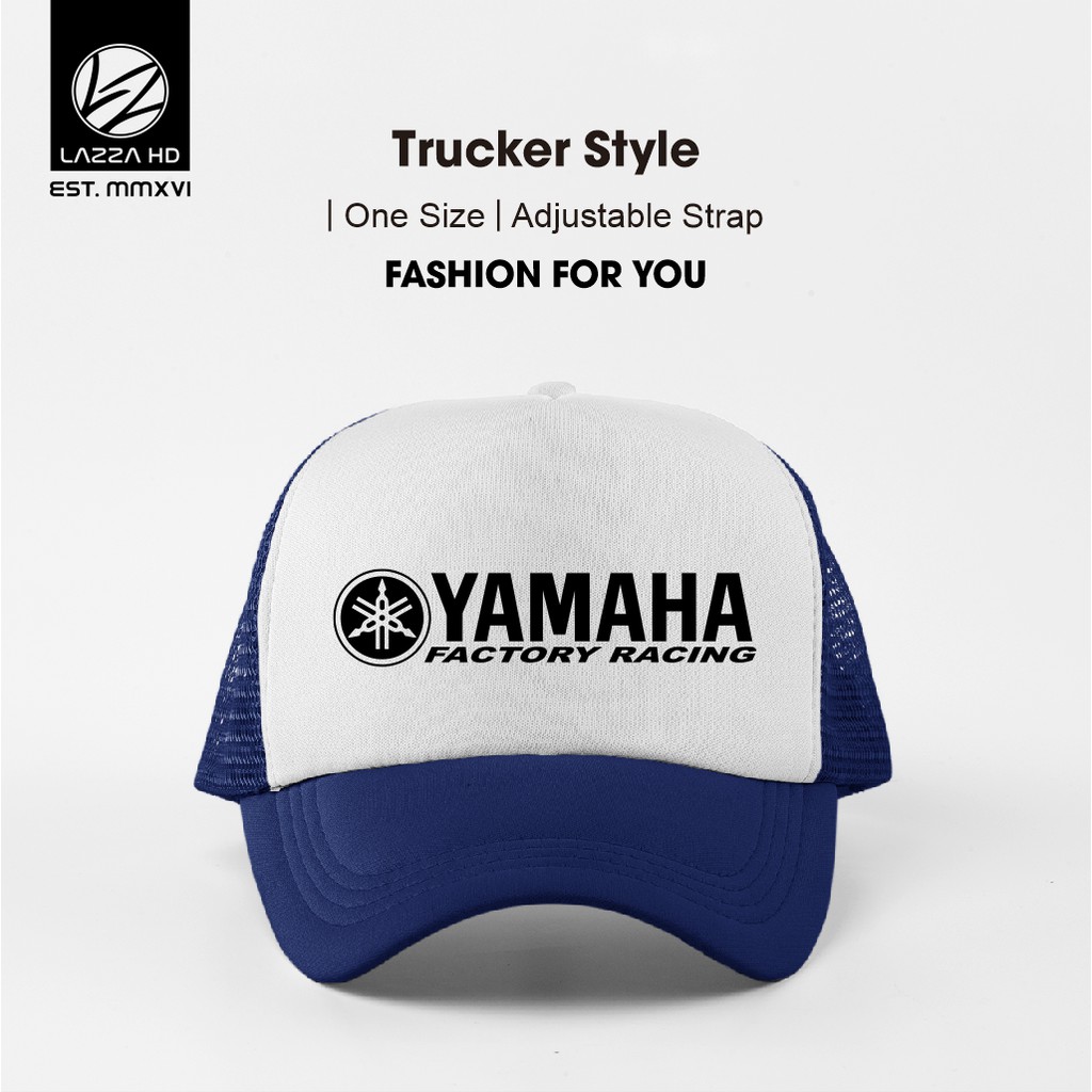 Topi Trucker YAMAHA FACTORI RACING LOGO 