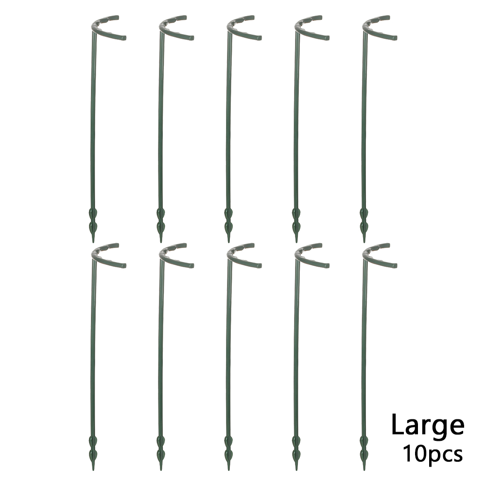 II-AURORA 10pcs Useful Racks Half Round Detachable Flower Pot Border Holder Climbing Trellis Support Ring Plant Support
