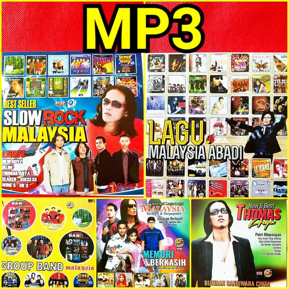 Kaset Mp3 Audio Musik Lagu Malaysia 5 Disc Lengkap Lazada Indonesia
