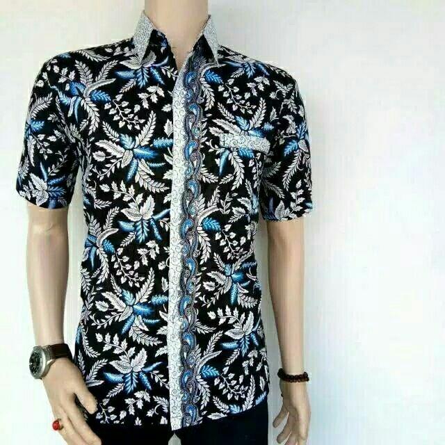 DT Collection - KEMEJA HEM BATIK BAGUS PRIA LENGAN PENDEK ORIGINAL