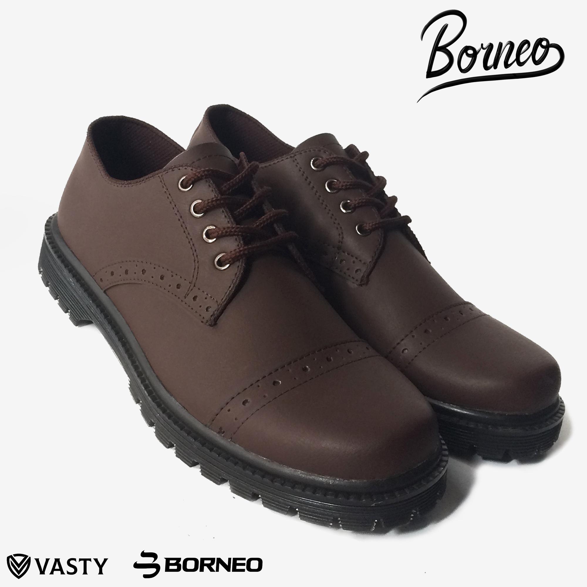 Sepatu pantofel pria sepatu kantor pria tali sepatu pesta formal Sepatu kasual Borneo BN. 1