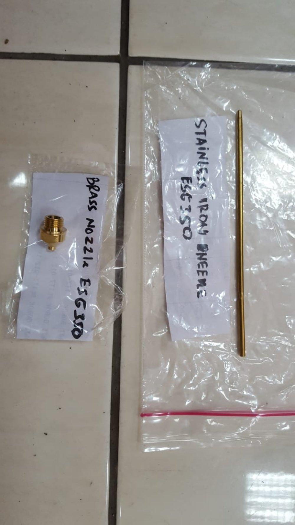 Spare Part Paint Zoom Nozzle dalam dan Jarum besi set Lazada Indonesia