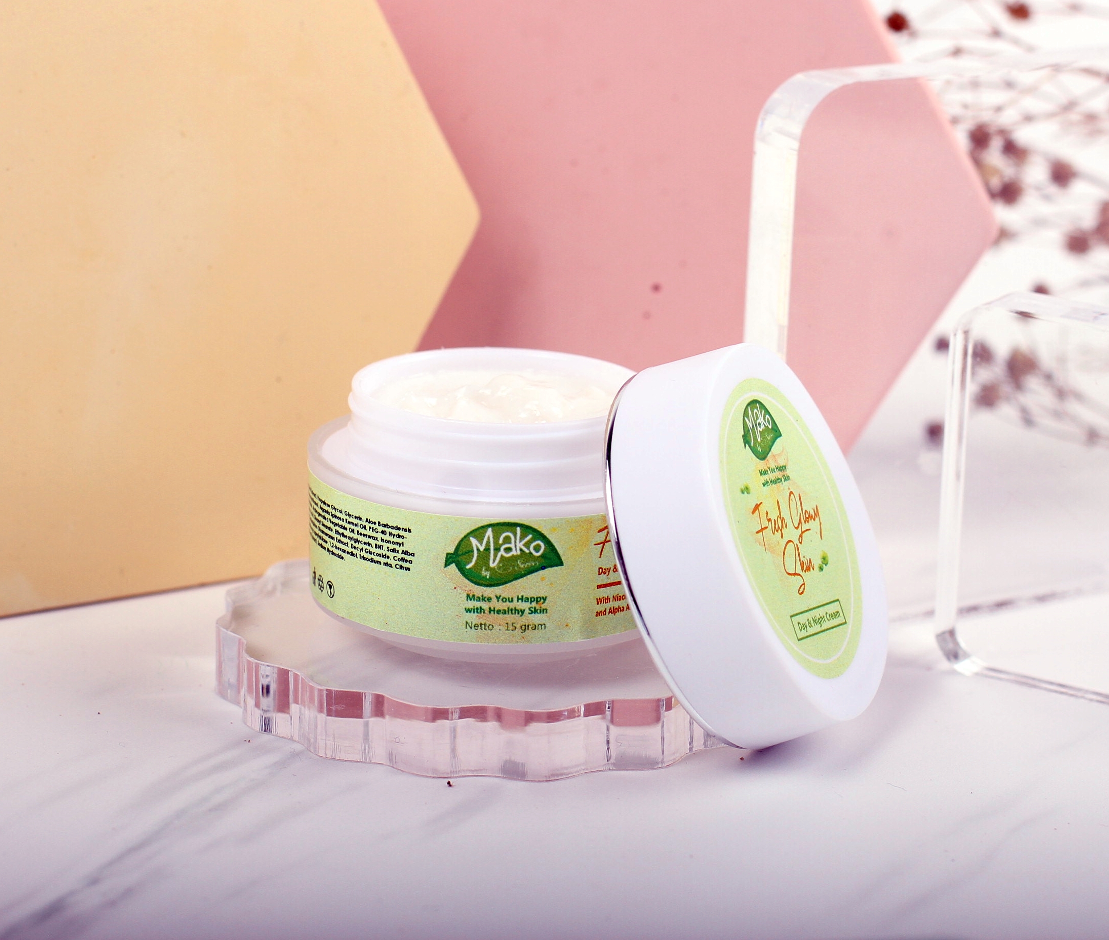 Fresh Glowy Skin Day Night Cream Mako By Seris Bpom Lazada Indonesia
