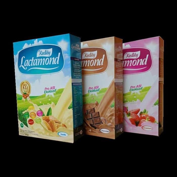 (COD) Paket Lengkap 3 Kedley Lactamond Booster Asi Rasa Coklat, Vanilla, dan Strawberry @ 200 gram - Minuman Penambah Asi -