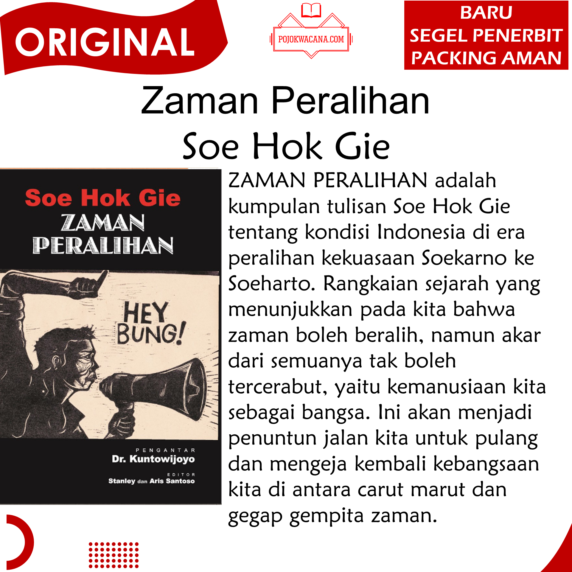 Original - Zaman Peralihan - Soe Hok Gie | Lazada Indonesia