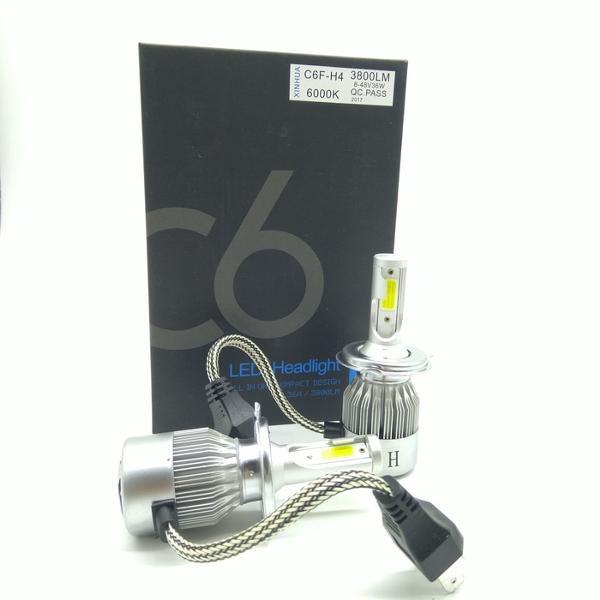 Promo Unik TG Lampu LED Mobil H4 Cob C6 Black Series Chips 36W