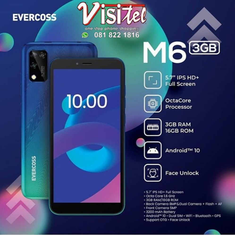 Evercoss M6 Ram 3gb Rom 16gb Garansi Resmi Lazada Indonesia