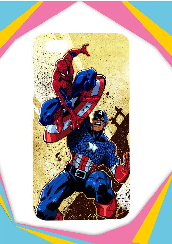 Casing Xiaomi Redmi Note 5A Custom Hardcase captain america vs spiderman Z0492 Case Cover
