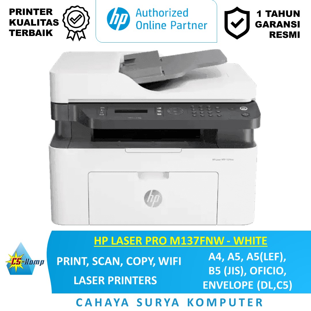 Hp Laser Pro M137FNW | Print (Mono 