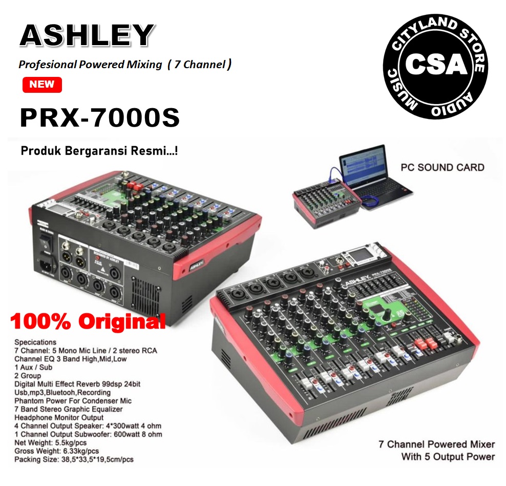 Power Mixer Ashley PRX 7000s 7 channel original Lazada Indonesia
