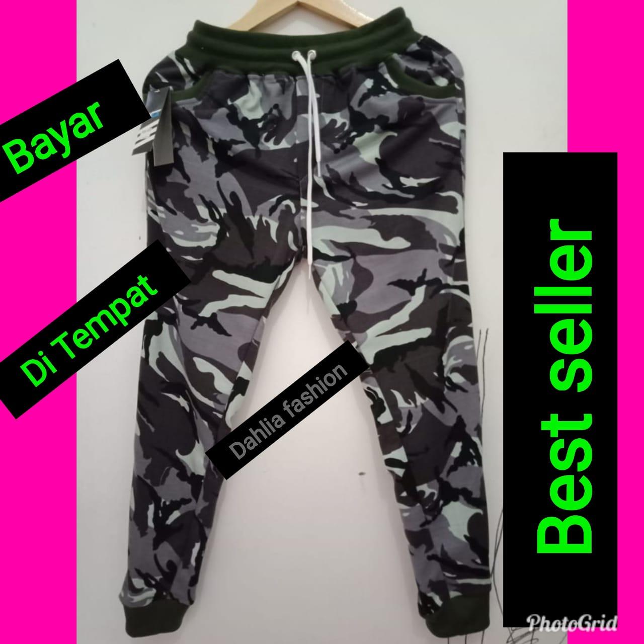 Celana Joger Army Celana Jogger Pants Loreng Tentara Panjang Bahan BabyTerry