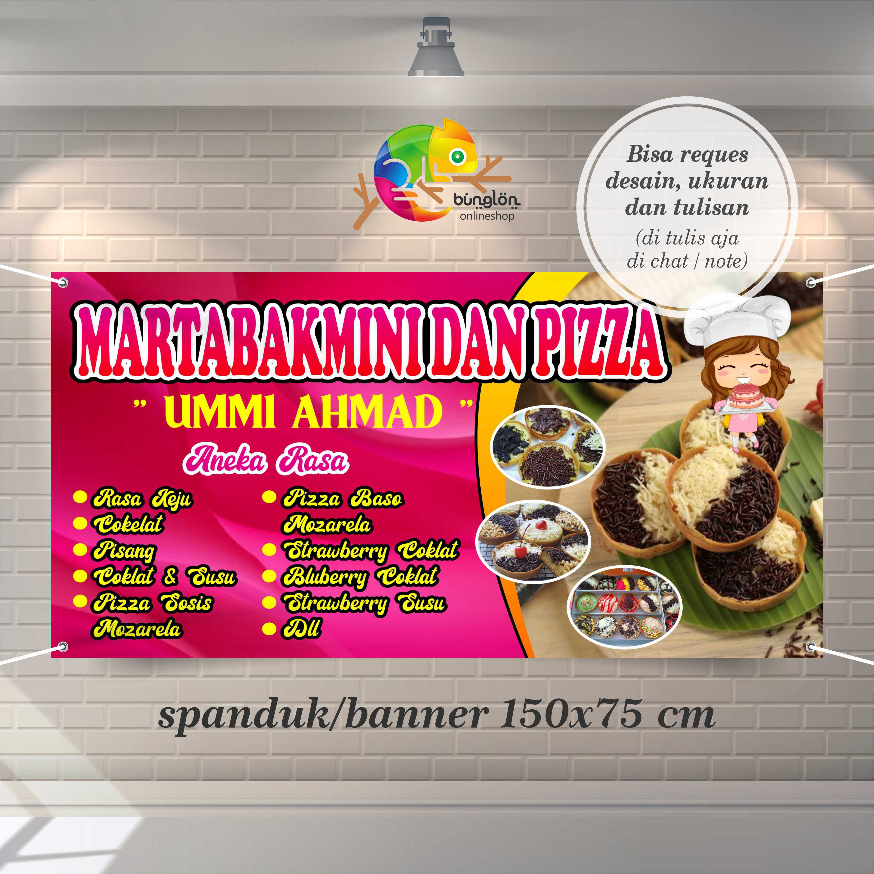 Spanduk Banner 150x75 Cm Spanduk Martabak Mini Spanduk Murah Berkulitas Lazada Indonesia 8129