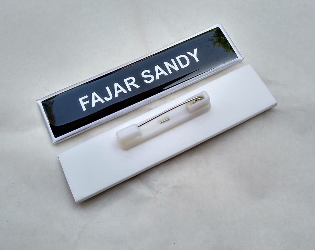 Nama Dada atau Name Tag atau Papan Nama SEKOLAH / PNS PDH BISA COD