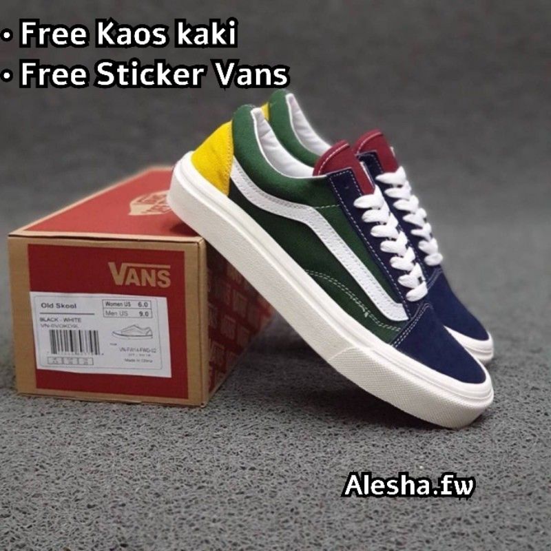 van multicolor shoes