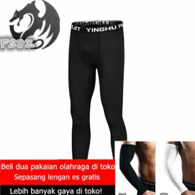 FSDZ Men Compression Pants Gym Fitness Sports Running Leggings Tights Quick-drying Fit Training Jogging suit sportswear men