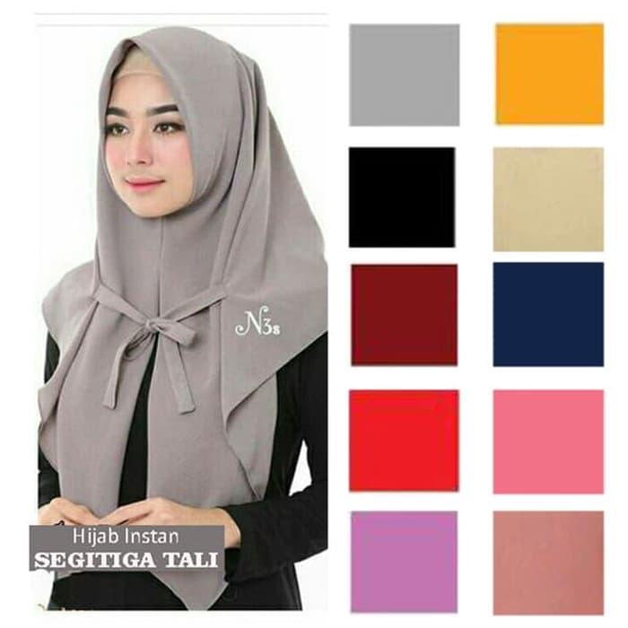 Mesh Jilbab Instan / Hijab Segitiga Instant TALI - 1 pc