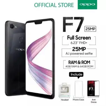 Oppo F7 Ram 4 Internal 64gb Garansi 1 Tahun Resmi 100 Ori Bisa Cod