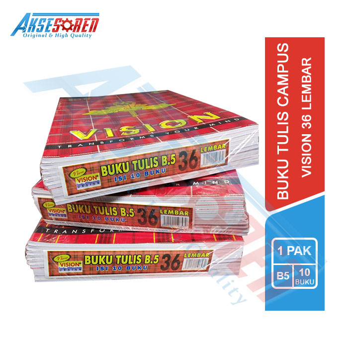BUKU TULIS CAMPUS IDEAL [ISI 36 LEMBAR/10 BUKU] / BUKU SEKOLAH CAMPUS 1