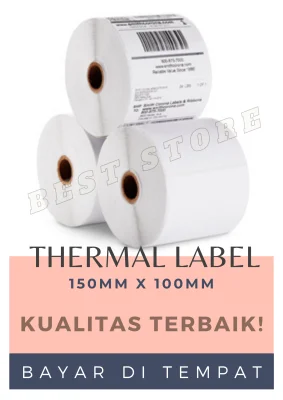 Kertas Label Thermal 100x150 isi 500pc Sticker Receipt Printer Barcode Xpinter