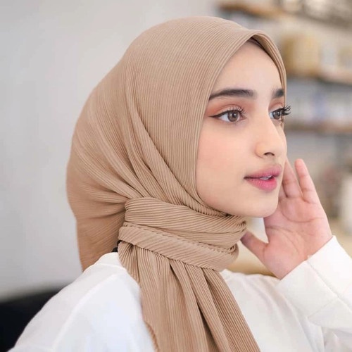 [ Hijabasket ] Adsha Hijab Segi Empat Plisket Premium| Hijab Plisker Hycon Grade A| Pleated Shawl Tanpa Garis Tengah | Kualitas Premium