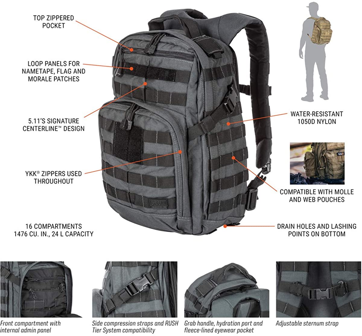 dakine atlas 25l black