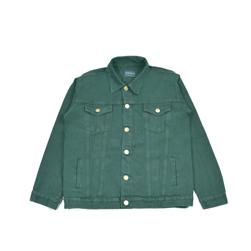 DJ250 NO FUTURE DENIM JACKET ARMY GREEN 