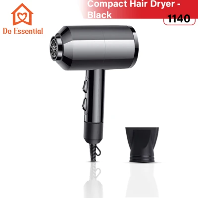Alat Pengering Rambut Hair Dryer Hitam 1140 - Professional Hair Dryer Beauty Salon Haircare