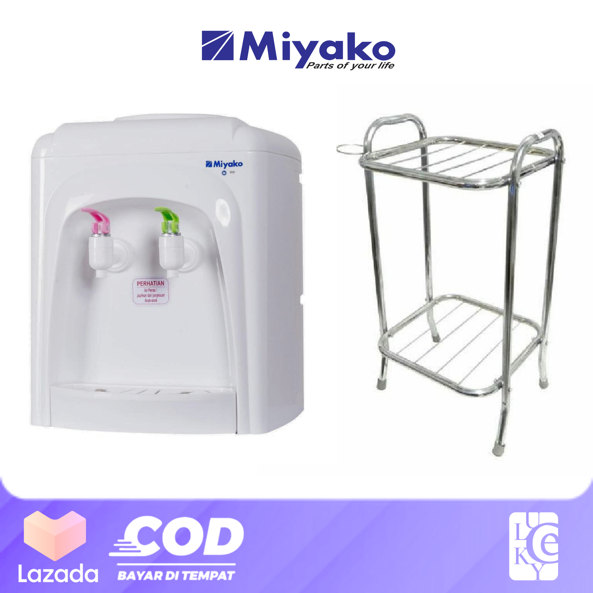 Dispenser Miyako WD-185H Dispenser Miyako WD 185 H Hot dan Normal
