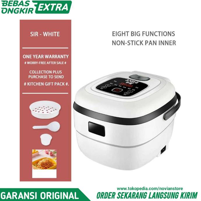Jiashi Smart Rice Cooker Digital Penanak Nasi Mini Cooker 1L 400W