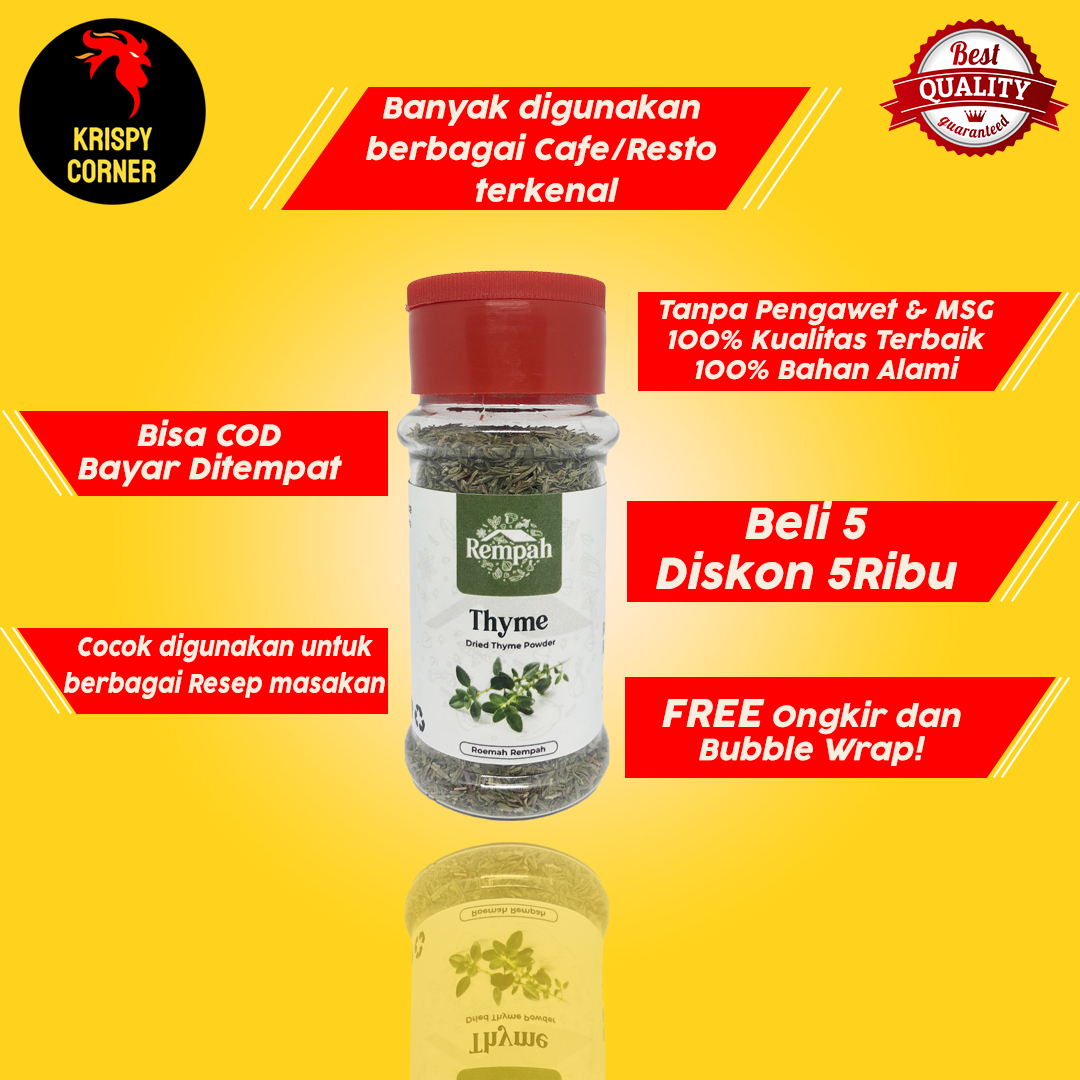 Thyme Leaves / Bumbu Rempah Rempah Masak Penyedap Rasa Masakan Dapur