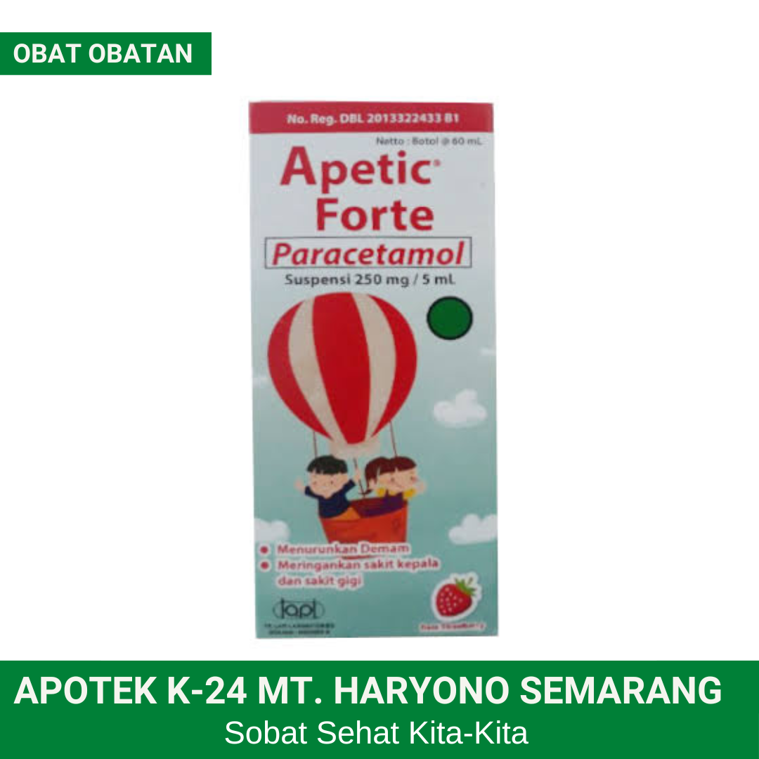 Apetic Forte Suspensi Sirup 60 ml - Sirup Paracetamol Demam Anak ...