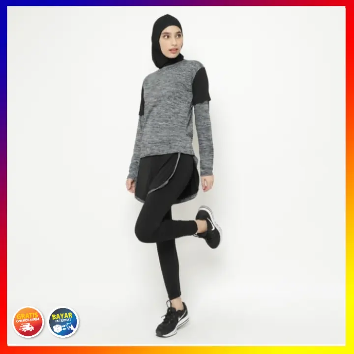 Setelan Baju Training Outdoor Waldos Hijab Muslim Senam Olahraga Lazada Indonesia
