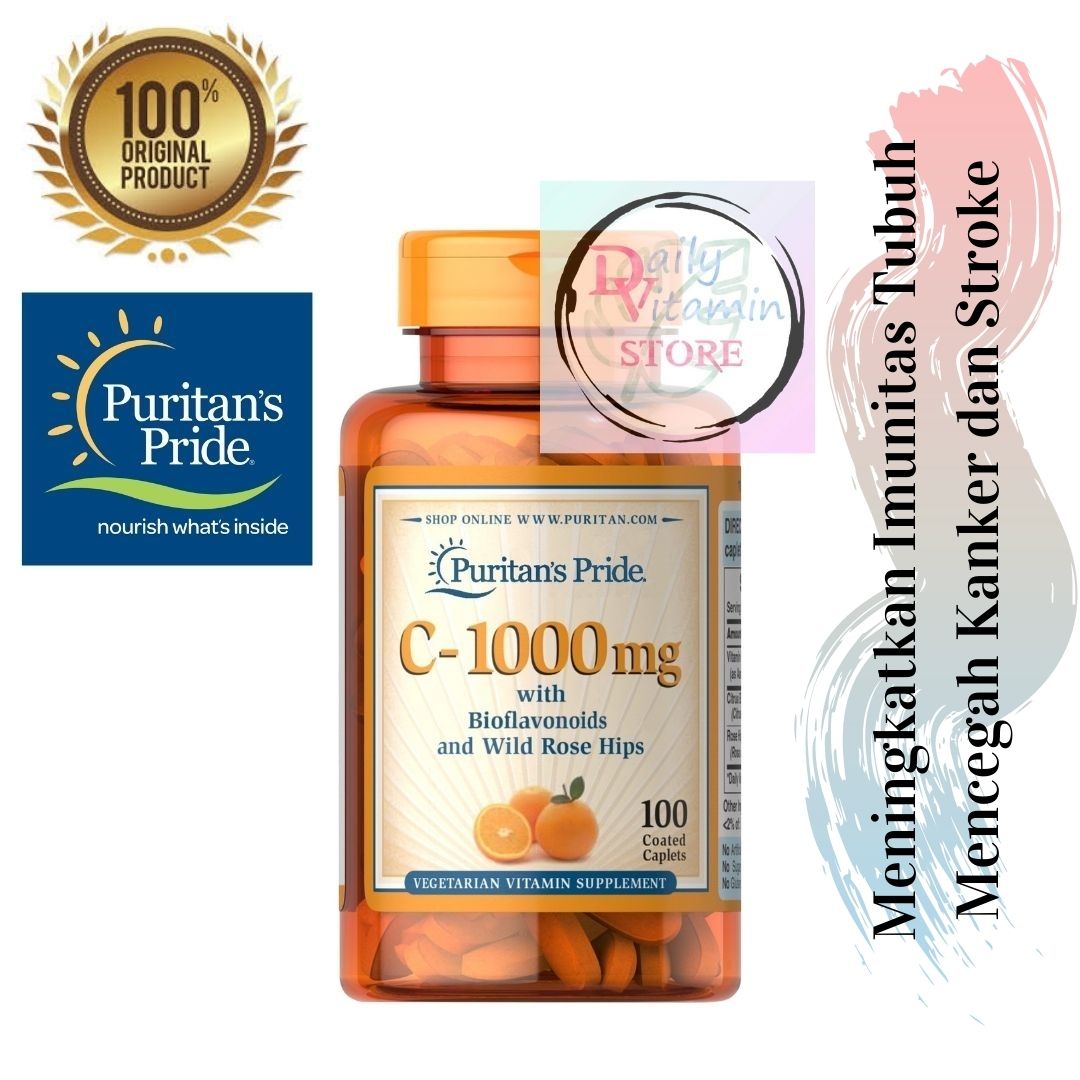 Jual Ascorbic Acid Vitamin C 1000 Terbaru Lazada Co Id