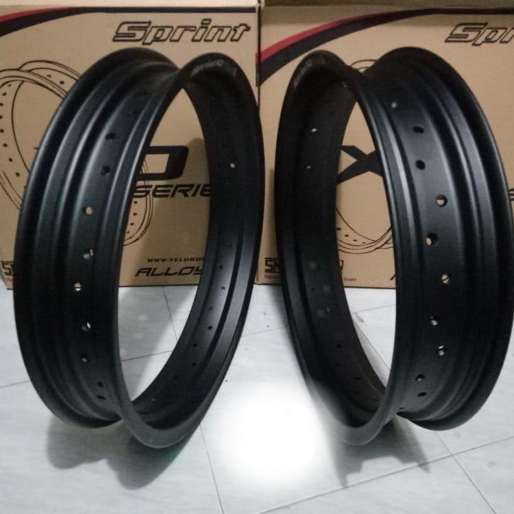 17x300x350 Velg Sprint XD Supermoto Hole 28/36 WARNA HITAM DOFF