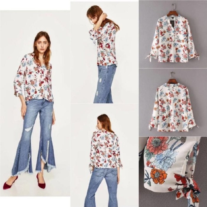 Jual Blouse Zara Ruffle Terbaru - Jul 