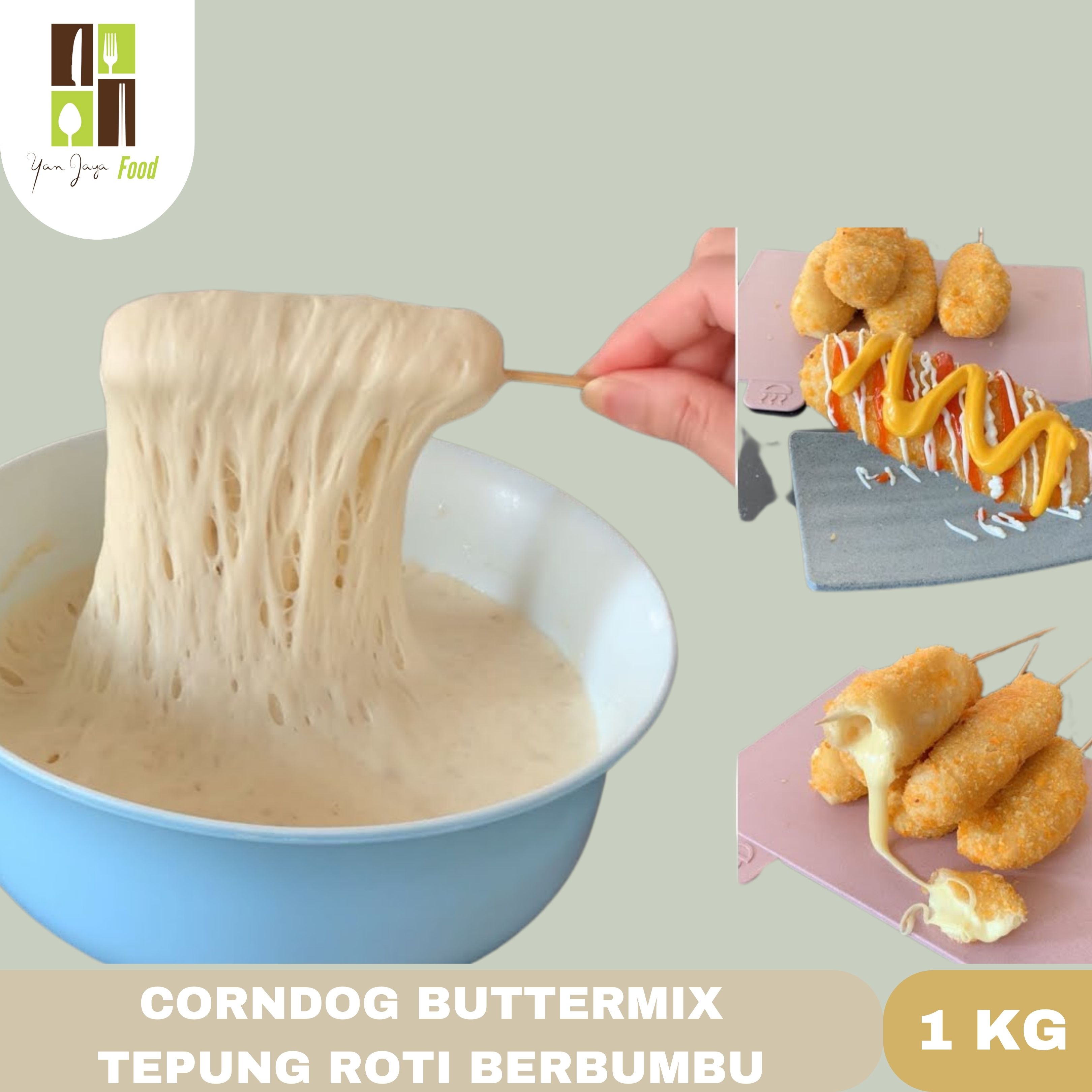 Tepung Corndog Corndog Buttermix /Tepung Roti Berbumbu Kemasan